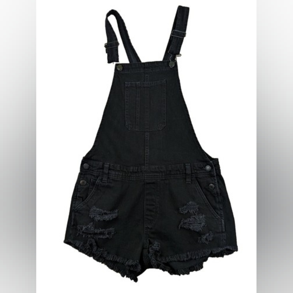 S2 American Eagle Distressed Vintage Style Denim Romper M